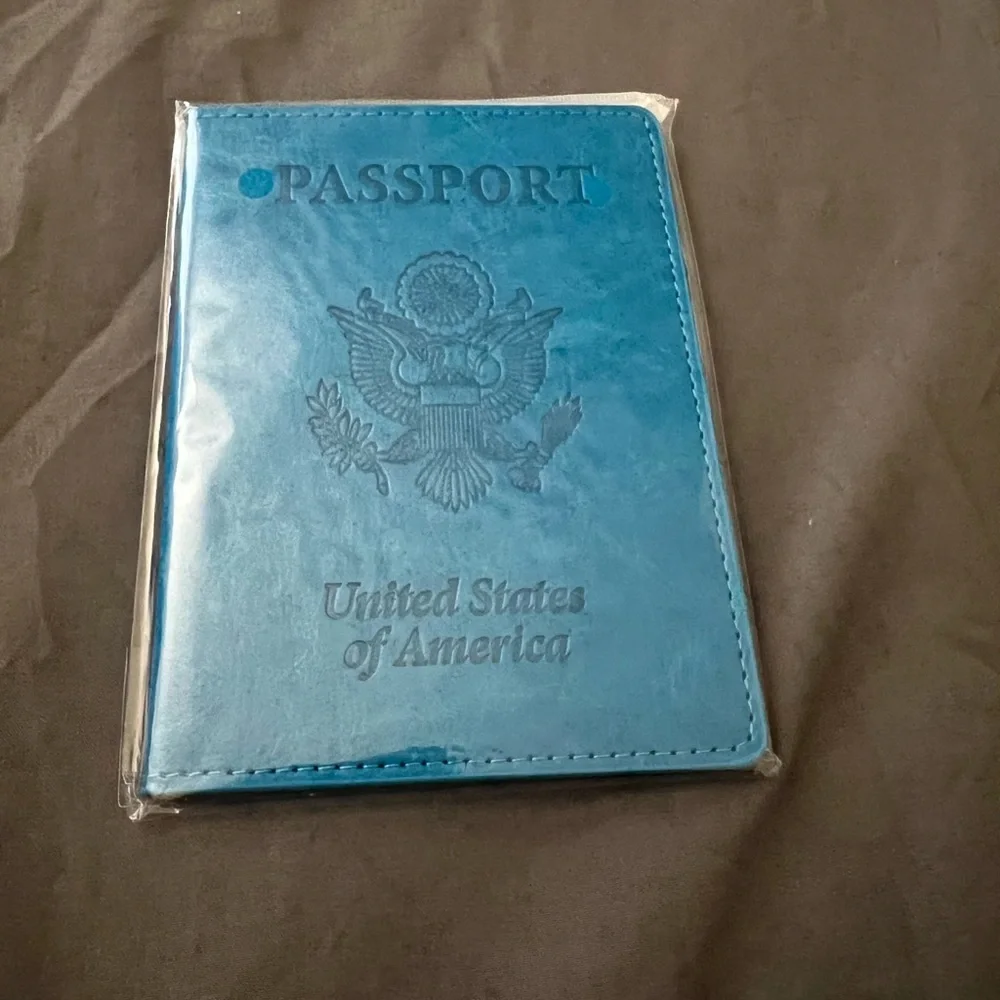 Blue passport holder NWT
